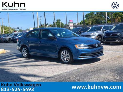 Silk Blue Metallic 2015 Volkswagen Jetta 1.8T SE