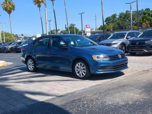 Silk Blue Metallic 2015 Volkswagen Jetta 1.8T SE