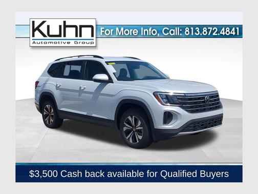 opal white pearl 2026 Volkswagen Atlas 2.0T SE