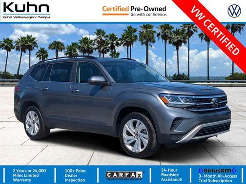 Pure White 2023 Volkswagen Atlas 3.6L SE w/Technology