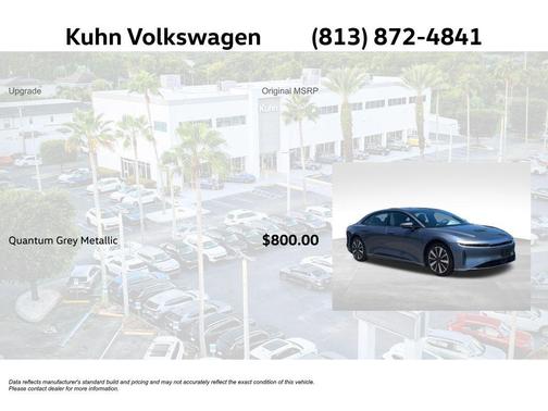 Quantum Gray Metallic 2024 Lucid Air Pure