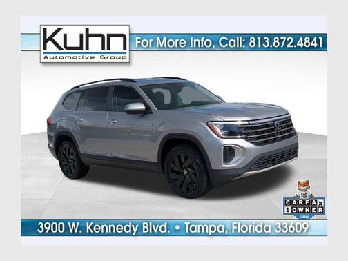 Platinum Gray Metallic 2024 Volkswagen Atlas 2.0T SE w/Technology