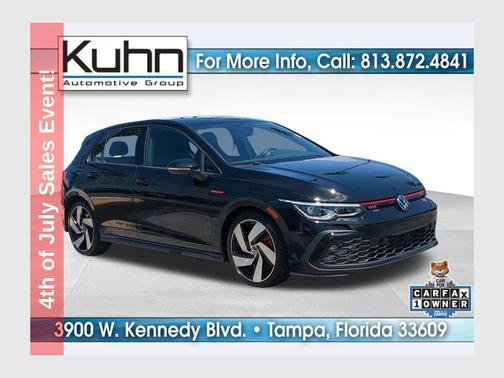 Deep Black Pearl 2024 Volkswagen Golf GTI 2.0T S DSG