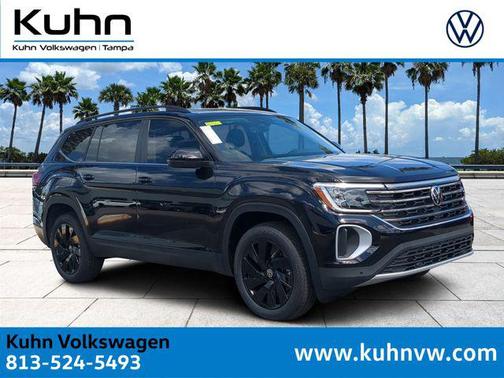 deep black pearl 2026 Volkswagen Atlas 2.0T SE w/Technology