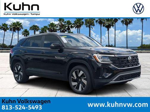 deep black pearl 2026 Volkswagen Atlas Cross Sport 2.0T SE w/Technology 4MOTION