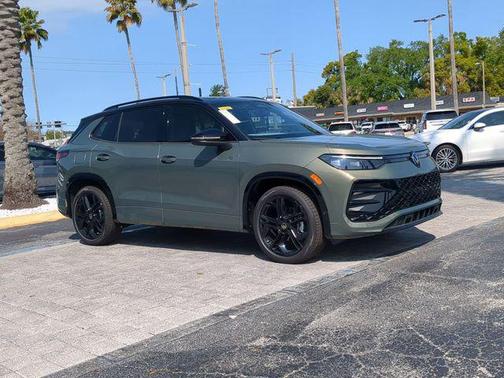 Avocado Green w/Deep Black Roof 2026 Volkswagen Tiguan 2.0T SE R-Line Black