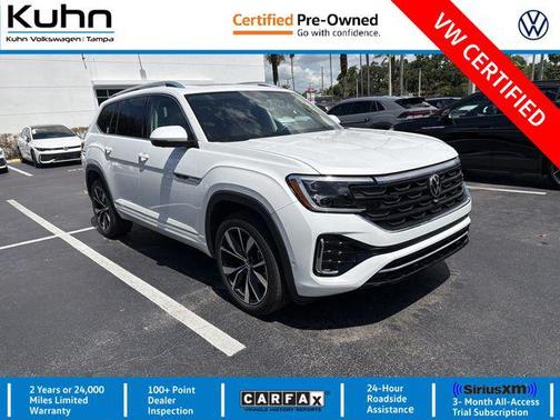 Opal White Pearl 2024 Volkswagen Atlas 2.0T SEL Premium R-Line 4MOTION