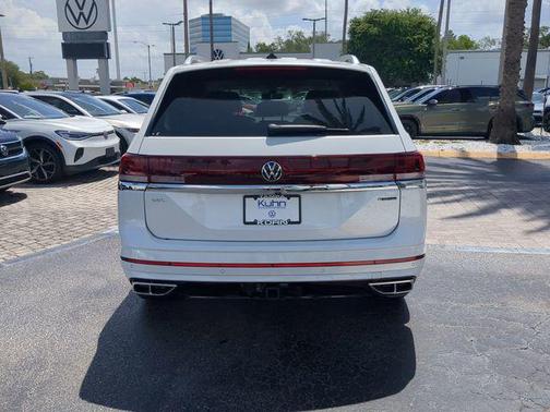 Opal White Pearl 2024 Volkswagen Atlas 2.0T SEL Premium R-Line 4MOTION