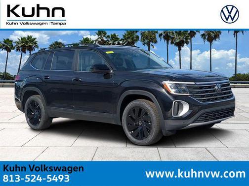 deep black pearl 2026 Volkswagen Atlas 2.0T SE w/Technology