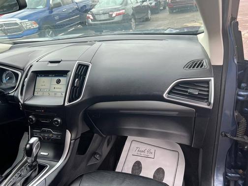 Blue 2018 Ford Edge SEL