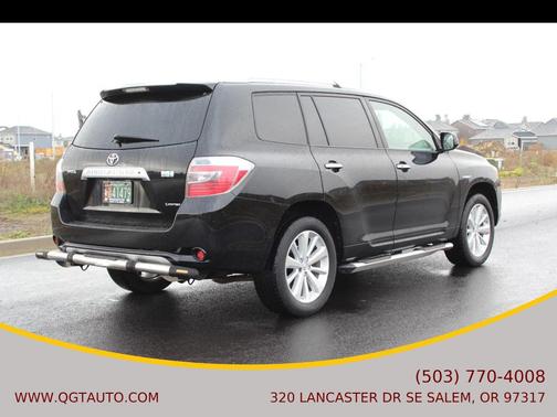 Black 2008 Toyota Highlander Hybrid Limited