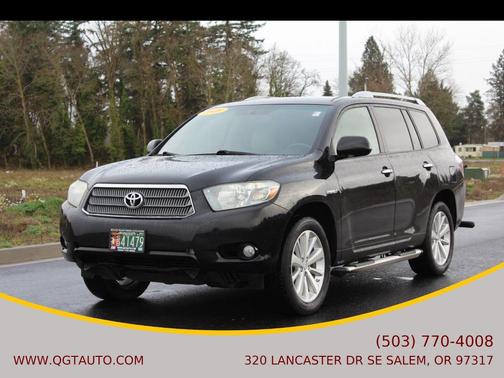 Black 2008 Toyota Highlander Hybrid Limited