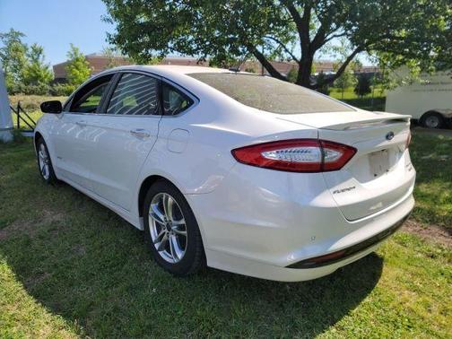 White Platinum Clearcoat Metallic 2016 Ford Fusion Hybrid Titanium
