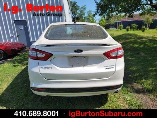 White Platinum Clearcoat Metallic 2016 Ford Fusion Hybrid Titanium