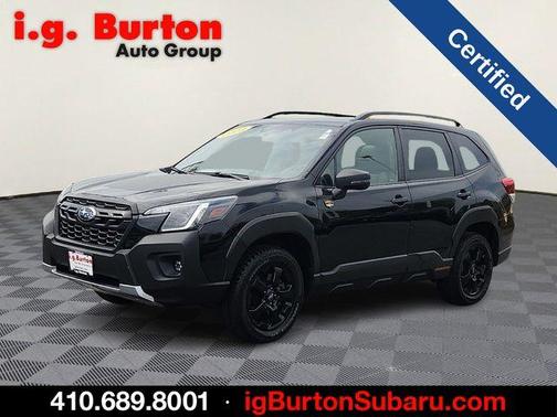 Crystal Black Silica 2023 Subaru Forester Wilderness