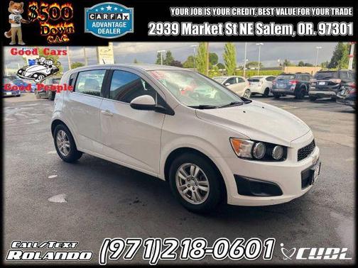 White 2013 Chevrolet Sonic LT