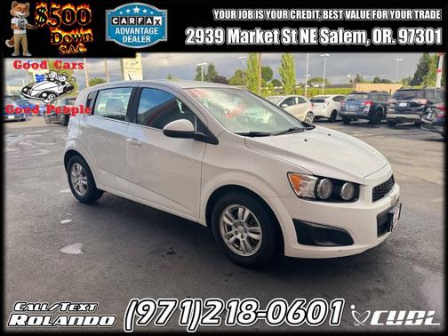 White 2013 Chevrolet Sonic LT