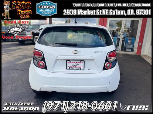 White 2013 Chevrolet Sonic LT