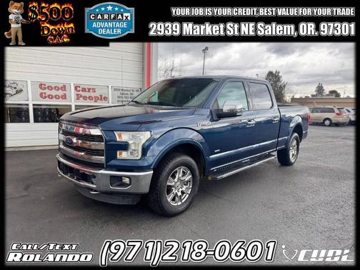 Blue Flame Metallic 2015 Ford F-150 Lariat