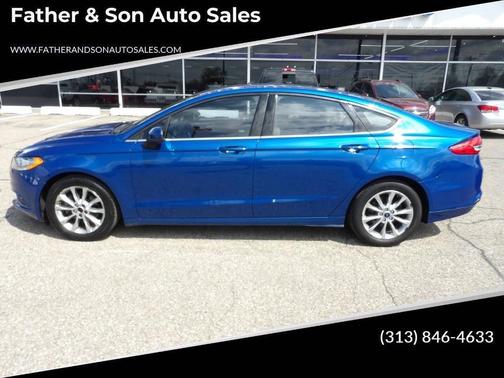 Lightning Blue 2017 Ford Fusion SE