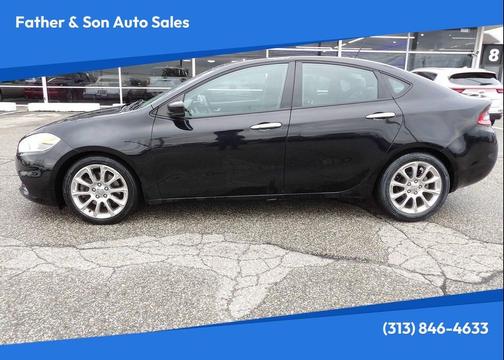 Pitch Black Clearcoat 2014 Dodge Dart Limited