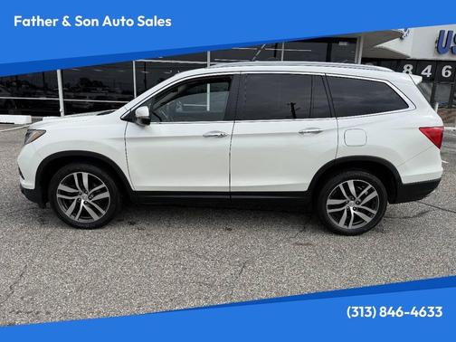 White Diamond Pearl 2016 Honda Pilot Touring