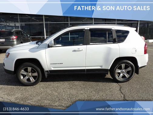 Bright White Clearcoat 2017 Jeep Compass High Altitude