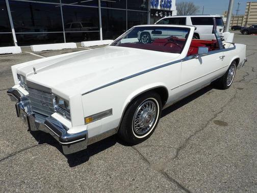 White 1985 Cadillac Eldorado Biarritz 2dr Biarritiz Convertible