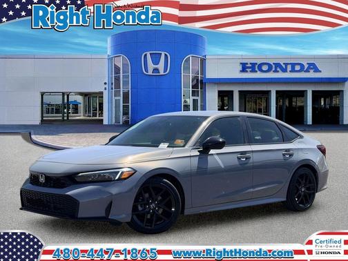Urban Gray Pearl 2025 Honda Civic Sport