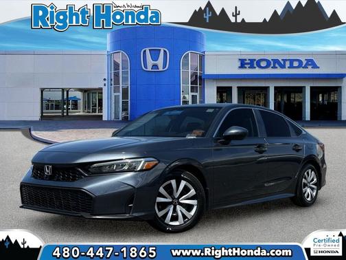 Meteorite Gray Metallic 2025 Honda Civic LX