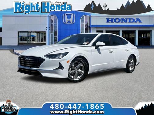 Quartz White 2021 Hyundai SONATA SE