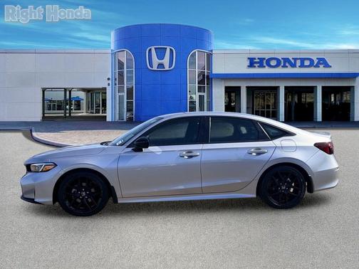 Solar Silver Metallic 2025 Honda Civic Sport