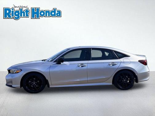 Solar Silver Metallic 2025 Honda Civic Sport