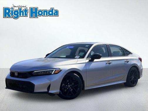 Solar Silver Metallic 2025 Honda Civic Sport