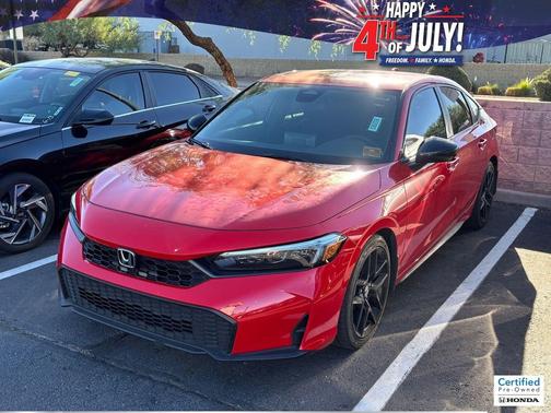 Rallye Red 2025 Honda Civic Sport
