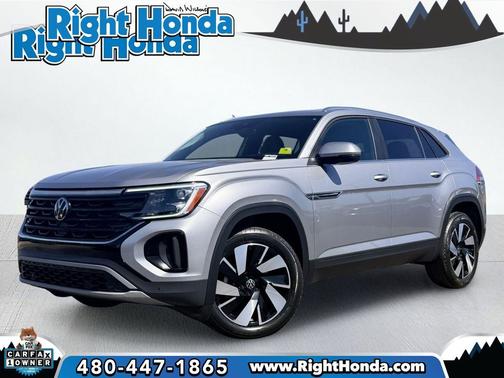 Silver Mist Metallic 2025 Volkswagen Atlas Cross Sport 2.0T SE w/Technology 4MOTION