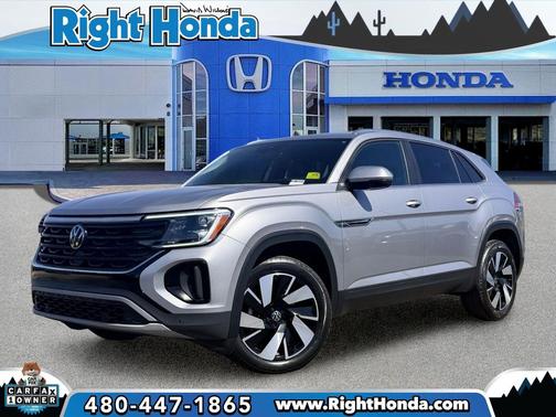 Silver Mist Metallic 2025 Volkswagen Atlas Cross Sport 2.0T SE w/Technology 4MOTION