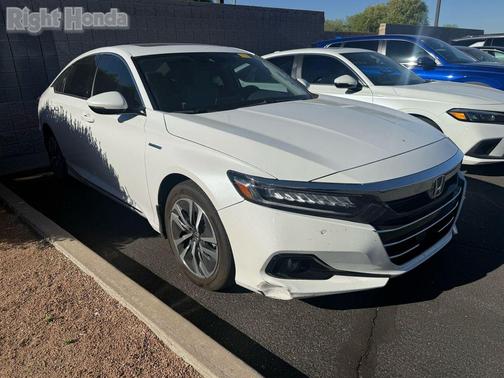 Platinum White Pearl 2022 Honda Accord Hybrid EX-L
