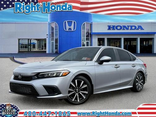 Lunar Silver Metallic 2024 Honda Civic EX
