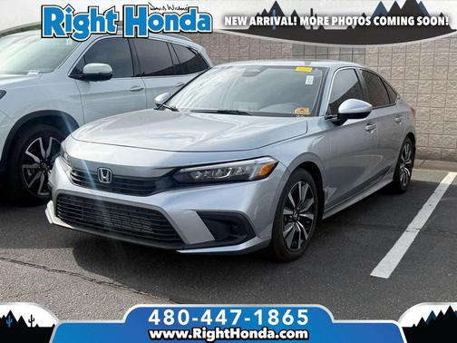 Lunar Silver Metallic 2024 Honda Civic EX
