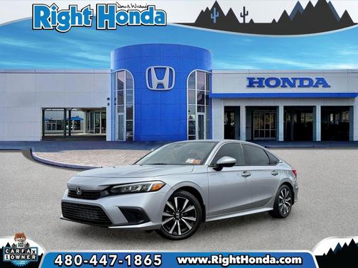 Lunar Silver Metallic 2024 Honda Civic EX
