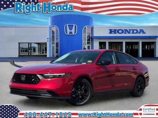 Radiant Red Metallic 2025 Honda Accord SE