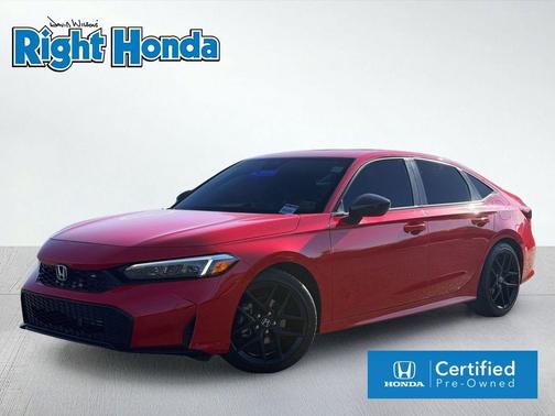 Rallye Red 2025 Honda Civic Sport