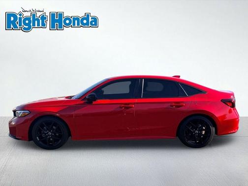 Rallye Red 2025 Honda Civic Sport