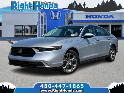 Solar Silver Metallic 2026 Honda Accord Hybrid EX-L
