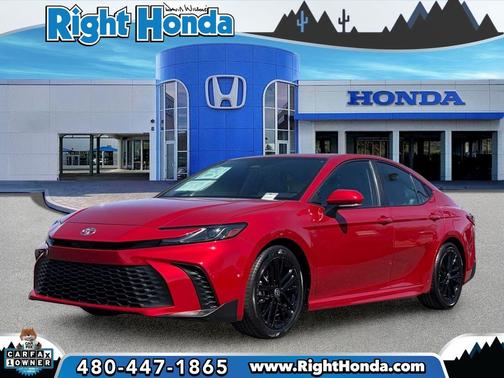 Supersonic Red 2025 Toyota Camry SE