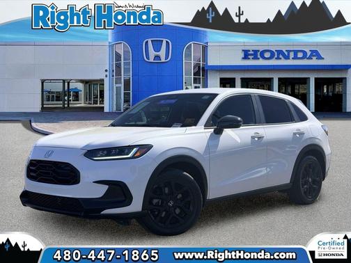 Platinum White Pearl 2024 Honda HR-V Sport