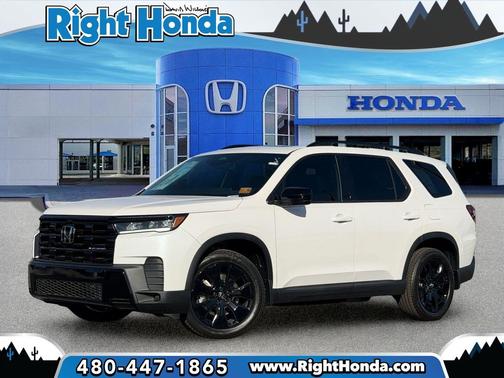 Platinum White Pearl 2026 Honda Pilot Black Edition