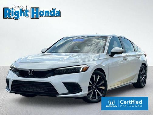 Platinum White Pearl 2023 Honda Civic EX-L