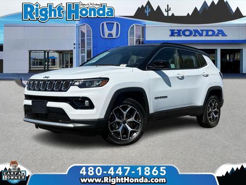 Bright White Clearcoat 2025 Jeep Compass Limited